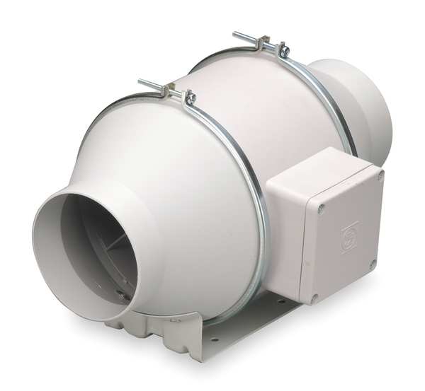 Mixed Flow Duct Fan, 8 In. Dia.