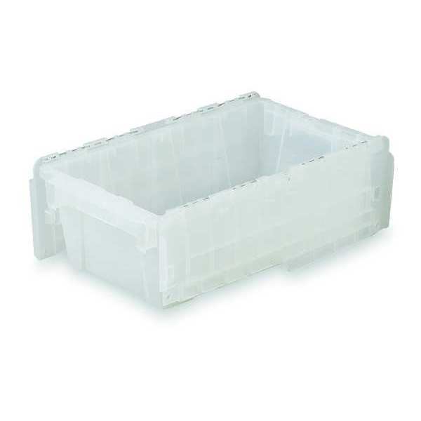 Translucent Attached Lid Container, Plastic