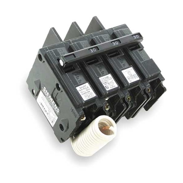 Miniature Circuit Breaker, 40 A, 240V AC, 3 Pole, Bolt On Mounting Style, BQ Series