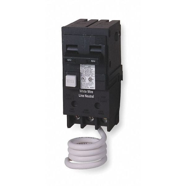 Miniature Circuit Breaker, 60 A, 120/240V AC, 2 Pole, Plug In Mounting Style, QF Series