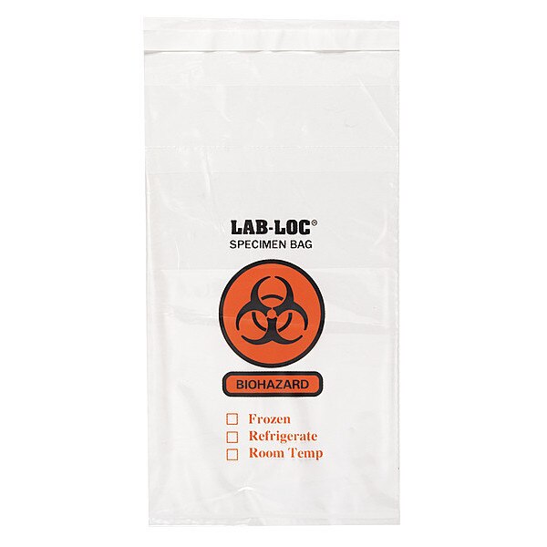 Specimen Transfer Bag, 10 In. L, PK1000