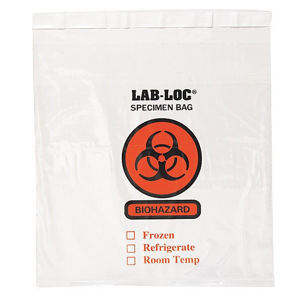 Specimen Transfer Bag, 10 In. W, PK1000
