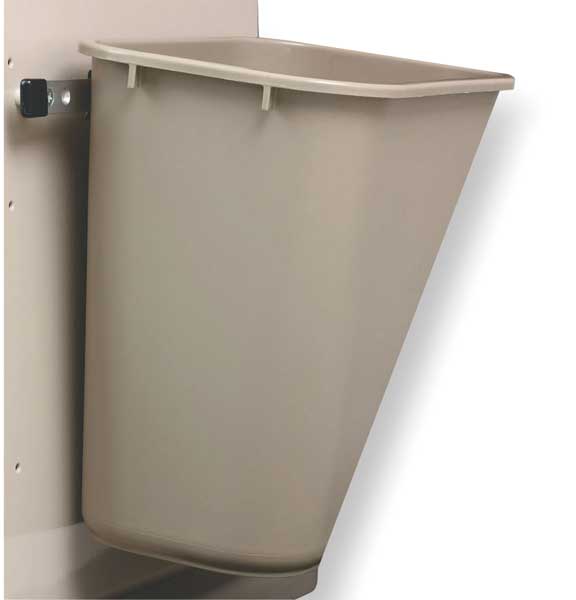 Waste Container, 20 qt., Taupe