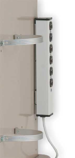 Hospital Grade 6-Outlet Strip, White