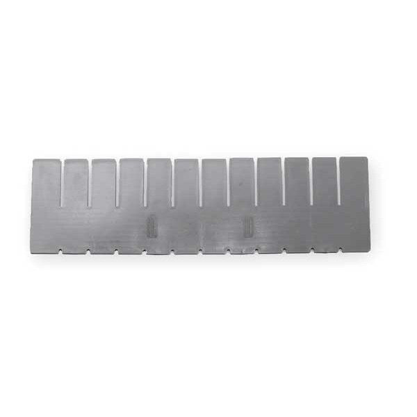 Drawer Tote Divider for Medical Carts, Clear, 1/8 in W, 6 in H