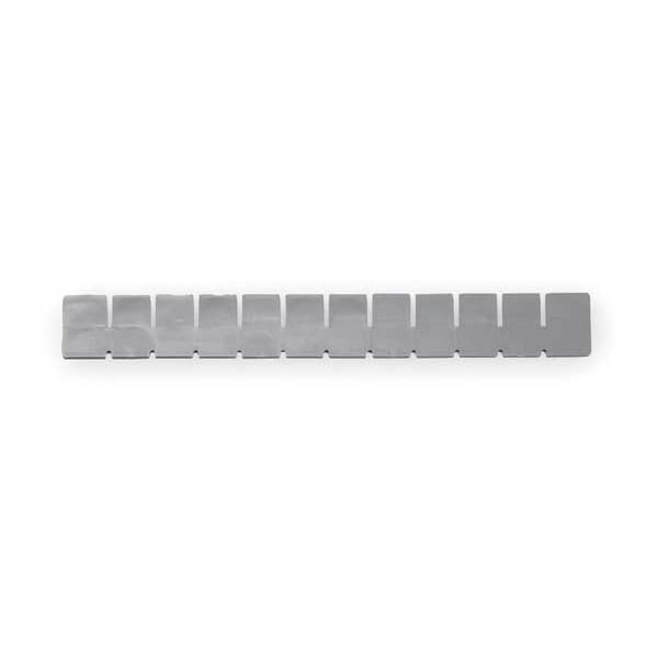Short Drawer Tote Divider, 1-7/8 In H, Gry
