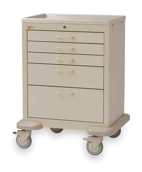 Medical Cart, Steel/Polymer, Lt. Taupe