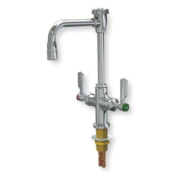 Manual Single Hole Mount, 1 Hole Laboratory Faucet, Chrome