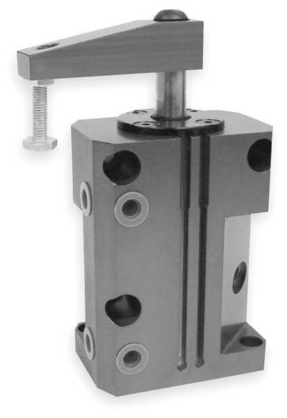 Pneumatic Swing Clamp, LH Swing, 80 Lb