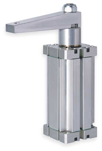 Pneumatic Swing Clamp, LH Swing, 61 Lb