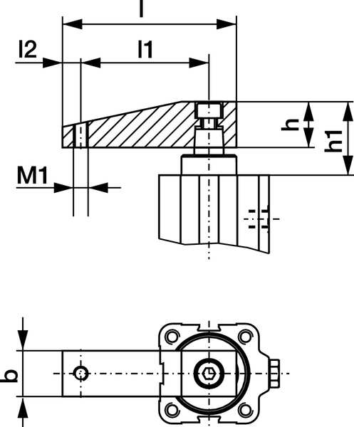 Pneumatic Swing Clamp Arm