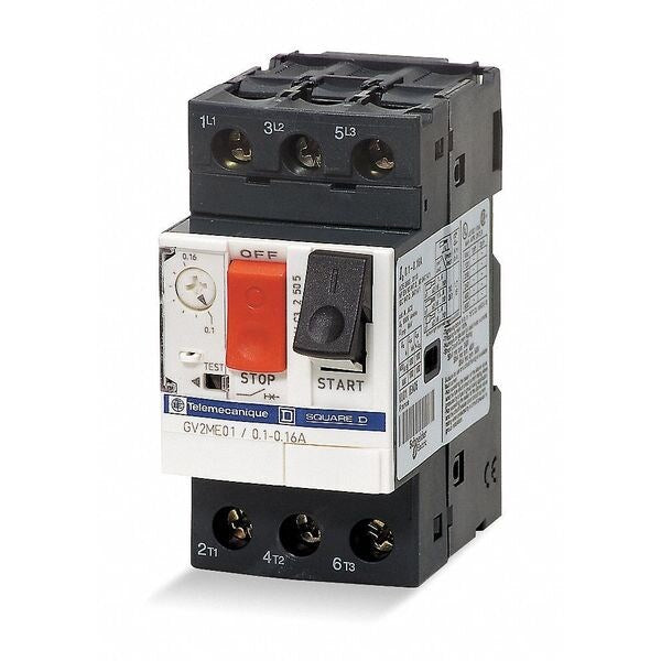 Manual Motor Starter, Button, 100A, 2P