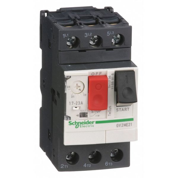 Manual Motor Starter, Button, 17-23A, 1P