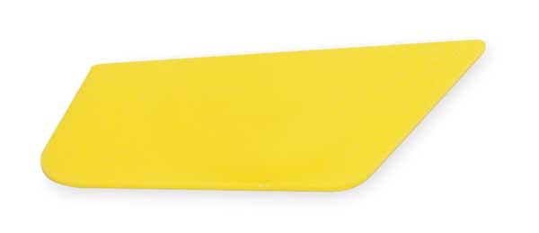 Plastic Bin & Tub Cart Bin Divider, Yellow, 6 1/2 in W, 4 in H