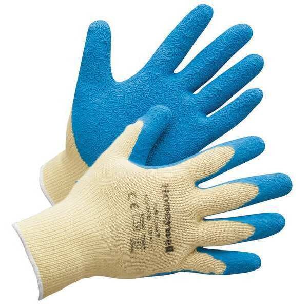 Cut Resistant Coated Gloves, 2 Cut Level, Natural Rubber Latex, L, 1 PR