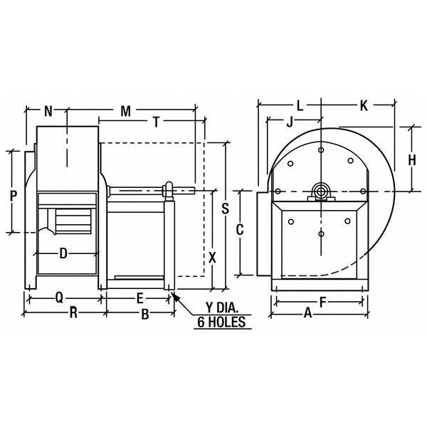 Blower, W/ Drive Pkg, 208-230/460 Volts