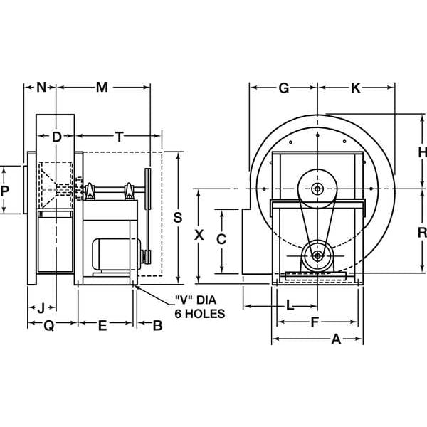 Blower, Wheel Dia 29 5/8 In, Less DrivePkg