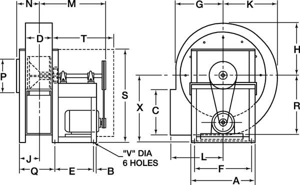Blower, 22 5/8 In