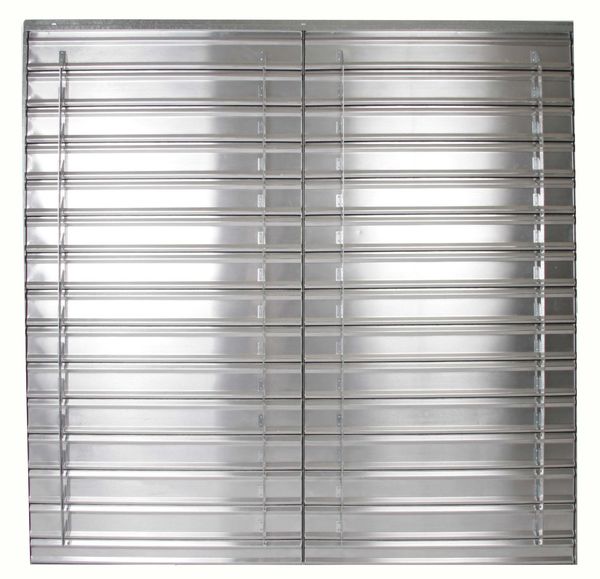 60 in Backdraft Damper / Wall Shutter, 60-1/2 in x 60-1/2 in