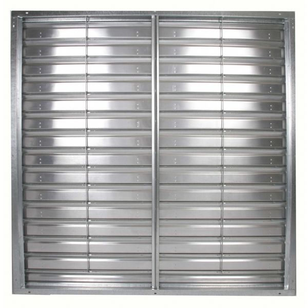60 in Backdraft Damper / Wall Shutter, 60-1/2 in x 60-1/2 in