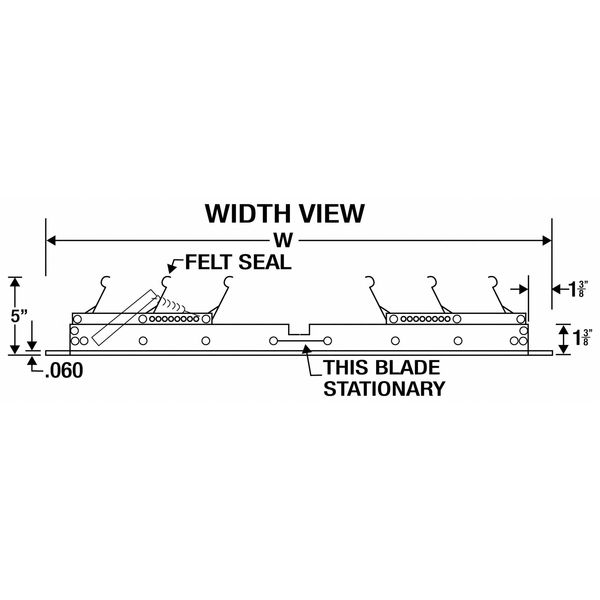 30 in Whole House Fan Economy Ceiling Truss Shutter / Ceiling Shutter