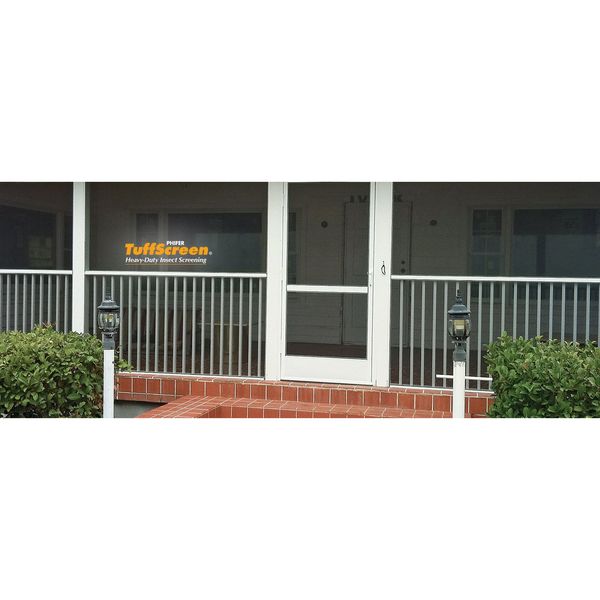 Screen, Vinyl Coated Polyester, 36 in W, 100 ft L, 0.018 in Wire Dia