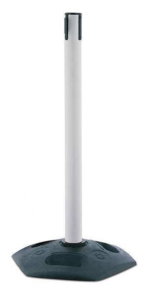 Receiver Post, 38 In H, White