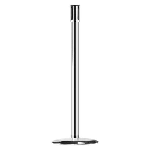 Receiver Post, 38 In H, Polished Chrome