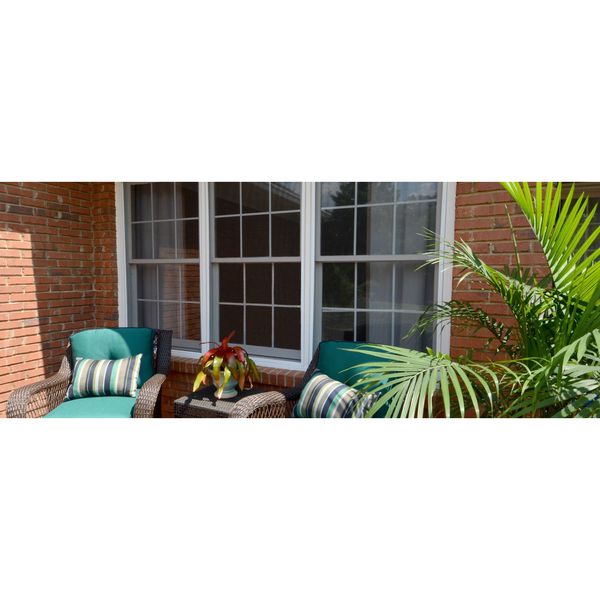 Door and Window Screen, Fiberglass, 36 in W, 100 ft L, 0.011 in Wire Dia, Gray