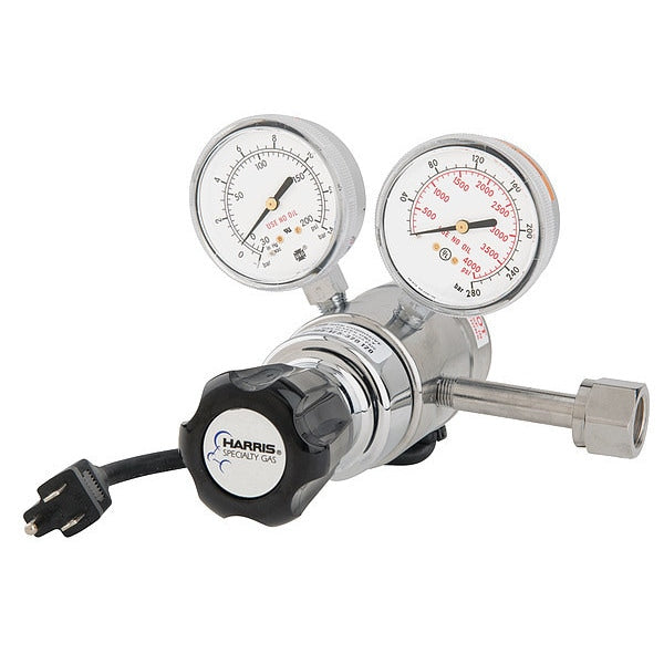 Specialty Gas Regulator, Two Stage, 0 to 125 psi, Use With: Carbon Dioxide