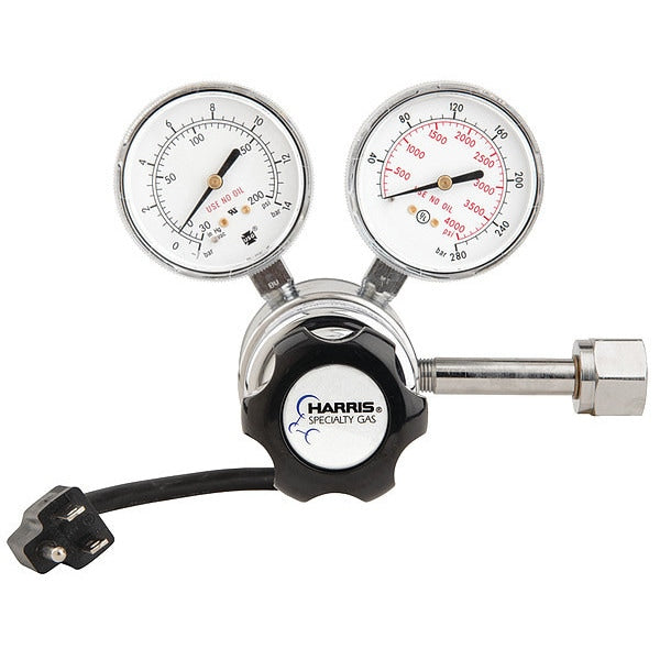 Specialty Gas Regulator, Two Stage, 0 to 125 psi, Use With: Carbon Dioxide