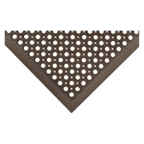 Black Raised Surface Rings Drainage Mat 3 ft. W x 5 ft. L, 1/2