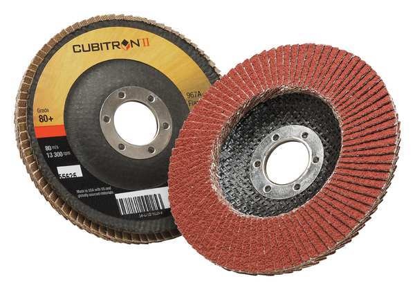 Flap Disc, T29, 4-1/2in. x 7/8in., 80