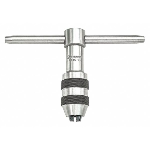 Tap Wrench, T, Sliding, 1/4 in Min. Tap Size, 1/2 in Max. Tap Size, 3 1/2 in Overall Length