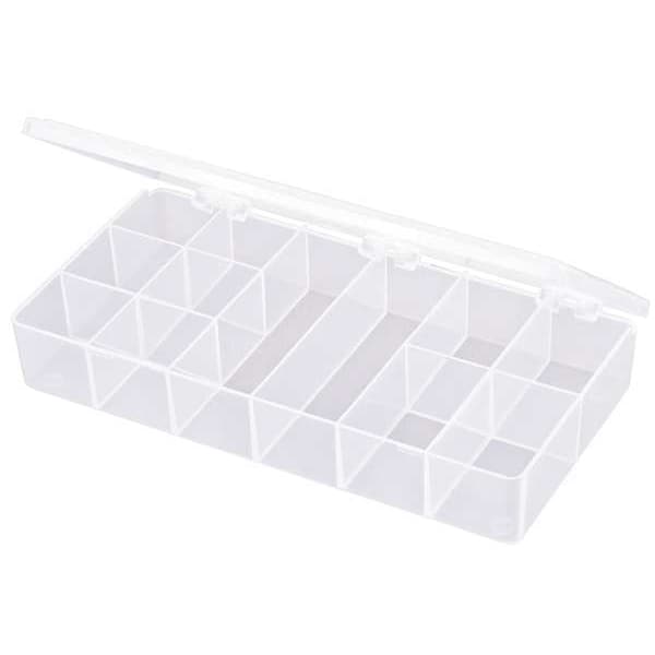 Compartment Box with 12 compartments, Plastic, 1 3/8 in H x 4 in W