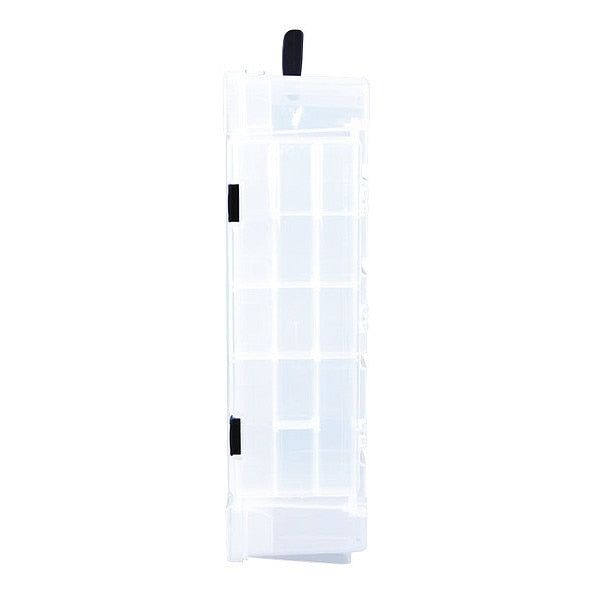 Adjustable Compartment Box with 25 to 89 compartments, Plastic, 5 in H x 16-3/4 in W