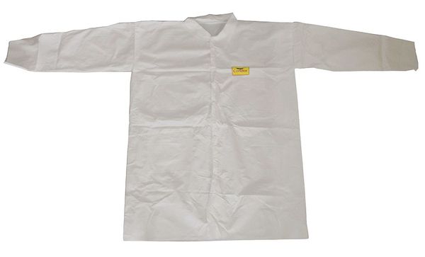 Disposable Lab Coat, White, 2XL, PK30