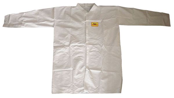 Disposable Lab Coat, White, 3XL, PK30