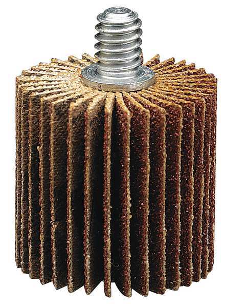 Flap Wheel, 1-3/8 D, 5/8 W, 1/4-20, 60