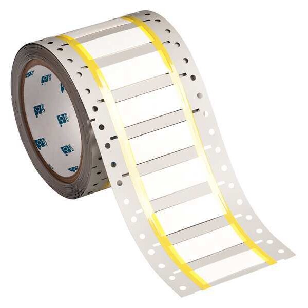 Write On White Wire Marker Sleeves, PermaSleeve(R) Polyvinylidene Fluoride, 2HT-375-2-WT-S