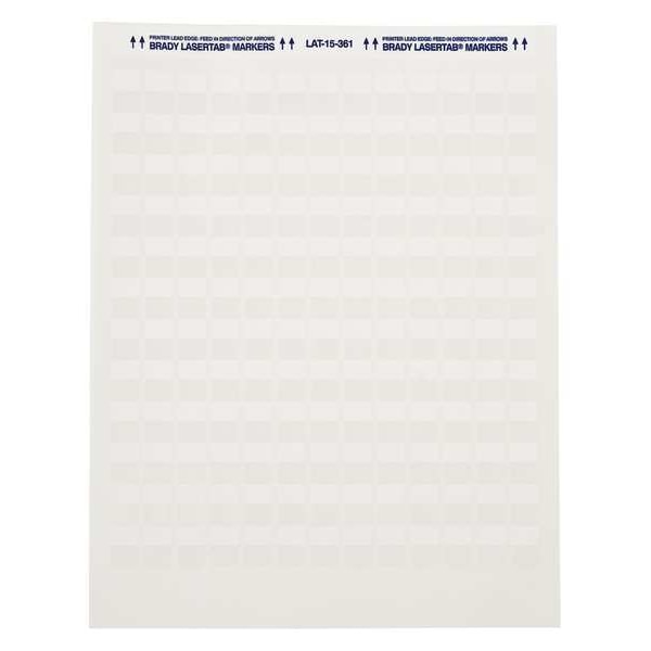 Write On Laminating Wire and Cable Markers, White on Translucent, LAT-55-361-1