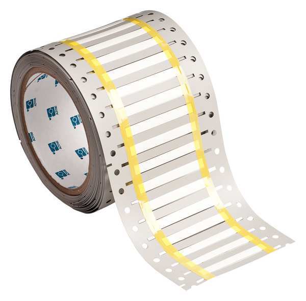Write On White Wire Marker Sleeves, PermaSleeve(R) Polyvinylidene Fluoride, 2HT-125-2-WT-S