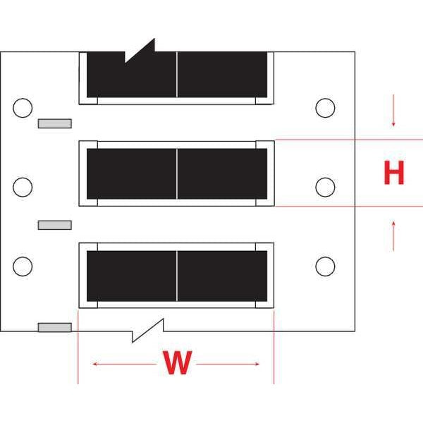 Write On Black Wire Marker Sleeves, PermaSleeve(R) Polyvinylidene Fluoride, 2HT-125-2-BK-S-2