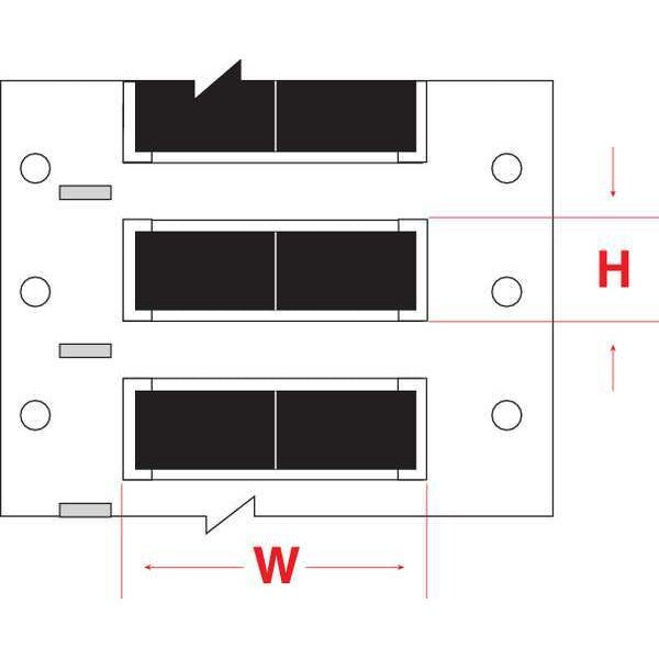 Write On Black Wire Marker Sleeves, PermaSleeve(R) Polyolefin, 2HX-125-2-BK-2