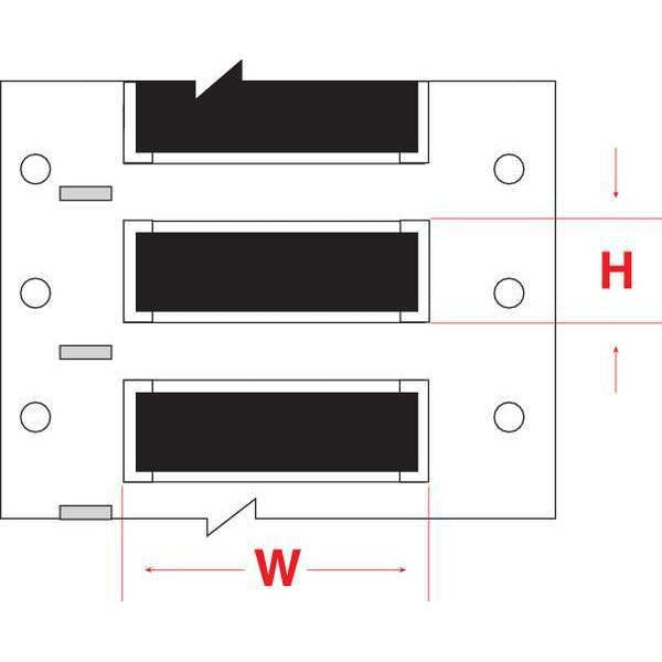 Write On Black Wire Marker Sleeves, PermaSleeve(R) Polyolefin, HX-1500-3-BK