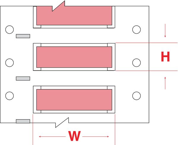 Write On Pink Wire Marker Sleeves, PermaSleeve(R) Polyolefin, PS-125-150-PK-S