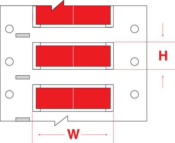Write On Red Wire Marker Sleeves, PermaSleeve(R) Polyolefin, PS-250-150-RD-S-2
