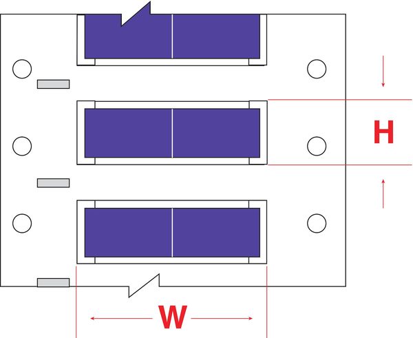 Write On Violet Wire Marker Sleeves, PermaSleeve(R) Polyolefin, PS-125-2-VT-S-2