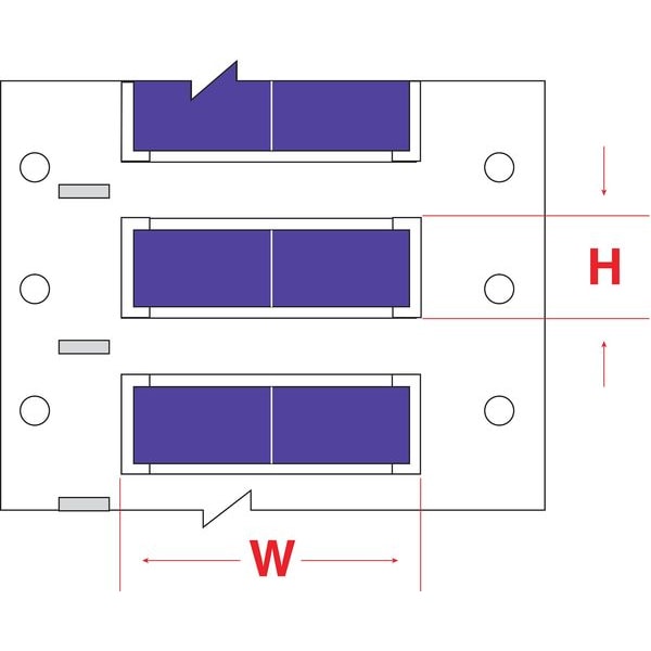 Write On Violet Wire Marker Sleeves, PermaSleeve(R) Polyolefin, PS-187-150-VT-S-2