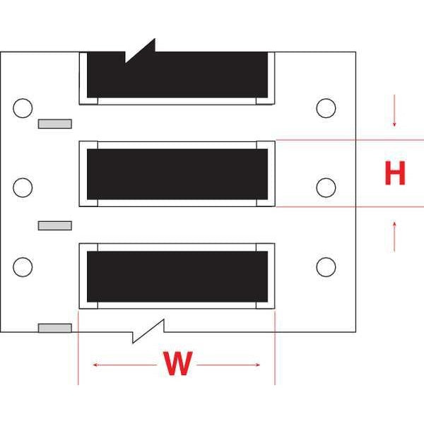Write On Black Wire Marker Sleeves, PermaSleeve(R) Polyolefin, PS-125-2-BK-S